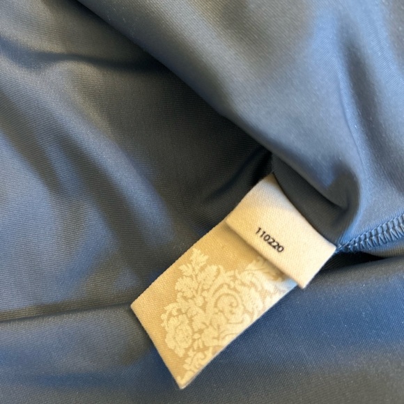 Soft Surroundings Blue 3/4 Sleeve Button Down Tunic - Picture 9 of 13